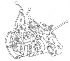 440 2/27 Transmission shaft / gearwheels