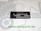 Blank type plate for transmission